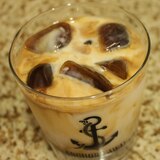 ミスドの氷コーヒー風　氷のアイスカフェラテ